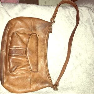 Fossil brown leather purse